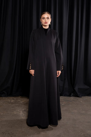 Buttoned Cuffs Abaya