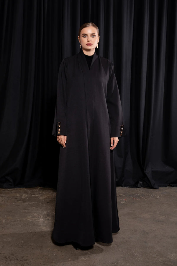 Buttoned Cuffs Abaya