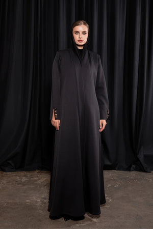 Buttoned Cuffs Abaya