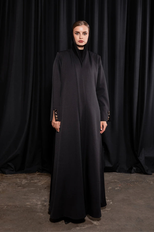 Buttoned Cuffs Abaya