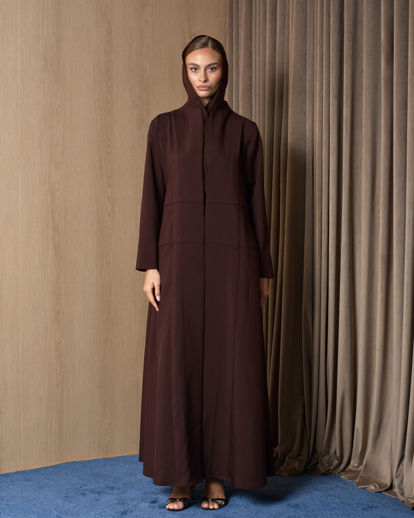 The Structured Abaya (Brown)
