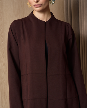The Structured Abaya (Brown)